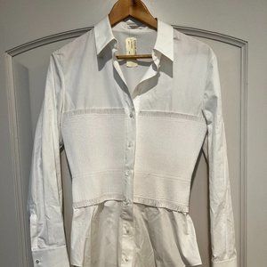 Alaia Paris Poplin Corset Shirt -Never Worn